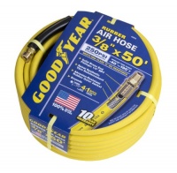 GOODYEAR 46505 3/8-Inch by 50-Feet 250 PSI Rubber Air Hose With 1/4-Inch MNPT Ends and Bend Restrictors