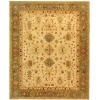 Safavieh Anatolia Collection Handmade Hand-Spun Wool Area Rug, 8 by 10-Feet, Ivory/Light Green