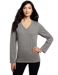 Hue Sleepwear Women's Heathered V-Neck Sleep Sleep Tee