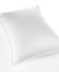 Experience the best of full support and adjustable comfort with the Dual Zone® pillow from Sealy®. Boasting an internal pillow filled with firm MaxiLoft® coils for complete head & neck support and an outer chamber of Trillium® fiber for lofty softness. Finished with a 400-thread count cotton cover.