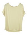 Open Shoulder, Short Dolman Sleeve Tee Shirt