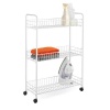 Honey-Can-Do CRT-01149 3-Tier Laundry Cart, White