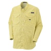 Columbia Men's Super Bonehead Classic Long Sleeve Shirt, Lemon Whip/Gingham, X-Large