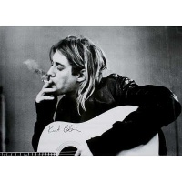 24x36 Kurt Cobain (Smoking) Music Poster Print