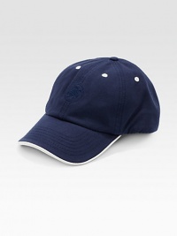 Classic cotton baseball cap with contrast trim and embroidered logo detail.Embroidered logoCottonSpot cleanImported