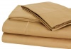 Renaissance 600-Thread-Count Cotton Sateen Queen Sheet Set, Cafe