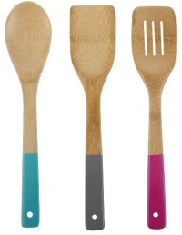 Core Bamboo Bamboo and Silicone 3-Piece Utensil Set, Los Angeles