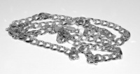 Sterling Silver Unisex Curb Chain Gucci Style Lobster Lock 22 Long 4.5mm wide