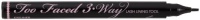 Too Faced 3-Way Lash Lining Tool, Black, 0.02 Ounce