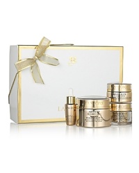 A powerful combination of unique ingredients and a patented scientific innovation has been shown to improve the condition around the stem cells and stimulate cell regeneration to reconstruct skin to a denser quality.Gift set includes Absolue Precious Cells SPF 15 Sunscreen 1.6 oz., Absolue Eye Precious Cells 0.5 oz., Absolue Night Precious Cells 0.5 oz. and Absolue Ultimate Night Bx Serum 0.27 oz.