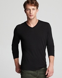 No matter what time you get up on Saturday morning, reach for this comfortable and lightweight V-neck from John Varvatos USA LUXE for a smooth transition into day.