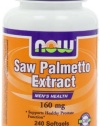 NOW Foods Saw Palmetto 160mg, 240 Softgels