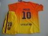 FC Barcelona 2012 - 2013 MESSI Kids Away Jersey Shirt & Shorts For Kids 6-8 Years Old