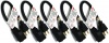 C&E 1-Feet Outlet Saver Power Extension Cord NEMA 5-15R TO NEMA 5-15P, 5-Pack