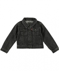 Levi's Girls Classic Jean Jacket (Sizes 2T - 4T) - black, 2t