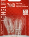 Sylvania 7440 LL Long Life Miniature Lamp, (Pack of 2)