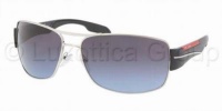 Prada Sport 53NS 1BC5I1 Silver 53ns Aviator Sunglasses Size 65