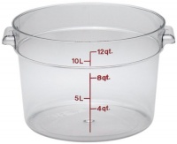 Camwear Polycarbonate Round Food Storage container, 12 Quart