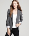 Tailored for a feminine look, Aqua's girlfriend blazer lends smart style with effortless appeal.