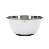 OXO Good Grips 3-Quart White Stainless Steel Mixing Bowl