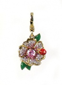 Juicy Couture Jewelry Flower Ladybug Charm Gold New 2013