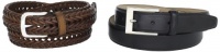 Dockers Men's Leather Wardrobe Belt Set