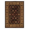 Couristan Royal Kashimar 0621/2596 Cypress Garden Area Rug - Black/Deep Maple