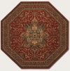 Couristan 8143/3203 KASHIMAR Imperial Baktiari 94-Inch by 123-Inch Wool Area Rug, Antique Red