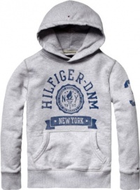 Tommy Hilfiger Boys (age 9-16) Ohio Hooded Sweatshirt Grey Age 16