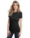 District Made Women's Perfect Fit Crewneck T-Shirt, Jet Black, X-Large