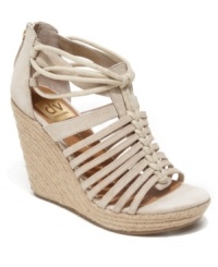 Cages and chords. DV by Dolce Vita's Tatiana wedge sandals add lots of height and loads of texture.