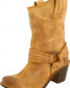 FRYE Women's Carmen Harness Short Boot,Tan,10 M US