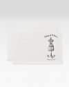 The quintessential combination of wit and whimsy, these 10 change of address cards are adorned with an iconic iron mannequin. Set of 10 notecards and envelopesInkjet and laser printable4.25W X 6.4HMade in USA