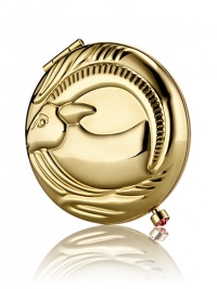 December 22 - January 20. Your strong work ethic and desire to continually strive for perfection makes you very successful. Enjoy this golden goat, decorated with a brilliant birthstone clasp made of red crystal. Filled and refillable with Lucidity Translucent Pressed Powder (small size refill). Beautifully boxed, with a velvety pouch.