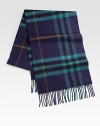 Iconic plaid design enhances this luxurious winter staple.Fringed ends66 x 12Dry cleanMade in Great Britain