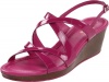 Cole Haan Women's Air Jaynie Platform Sandal,Beet Patent,7 B US