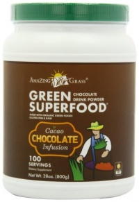 Amazing Grass Green Superfood Powder 100 Servings, Chocolate, 28-Ounce