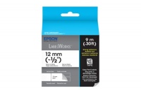 Epson LabelWorks Strong Adhesive LC Tape Cartridge ~1/2-Inch Black on White (LC-4WBW9)