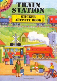 Train Station Sticker Activity Book (Dover Little Activity Books)