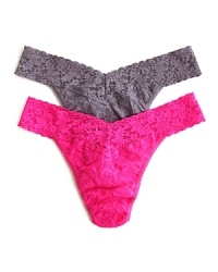 Get schooled in the basics of style with Hanky Panky's original rise thong. Style #4811