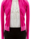 Juicy Couture Nook & Cranny Pink Velour Long Sleeve Track Jacket