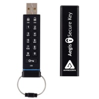 Apricorn Aegis 16 GB USB 2.0 Military Grade 256-bit AES CBC Hardware Encrypted Secure Key Flash Drive (ASK-256-16GB)