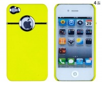 Neon Yellow Chrome Case for Apple iPhone 4, 4S (AT&T, Verizon, Sprint)