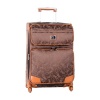 Diane Von Furstenberg Luggage Signature 24 Inch Expandable Spinner, Brown/Tan, One Size