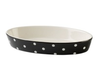 Spode Baking Days Black Oval Bake and Serve Dish