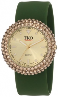 TKO ORLOGI Women's TK613TZ Crystal Slap Green Watch