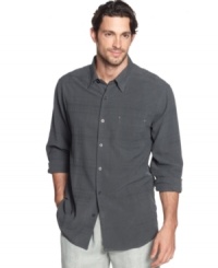 Add a touch of sophistication to even your most relaxed pants with this silk shirt from Tommy Bahama.