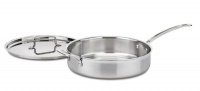 Cuisinart MCP33-30HN MultiClad Pro Stainless 5-1/2-Quart Saute with Helper and Cover