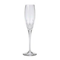 Delicately cut fine crystal stemware adds a graceful note to your formal dining. Shown from left to right: iced beverage, goblet, wine, flute.