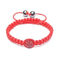 Bling Jewelry Childrens Shamballa Inspired Bracelet Red Ruby Color Crystal 10mm